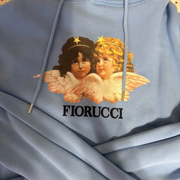 Fiorucci Sky Blue Angel Graphic Hoodie - Picture 2 of 4